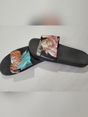 Primitive x Dragon Ball Super Goku Black Versus Sandals Shoes slides Men's 12